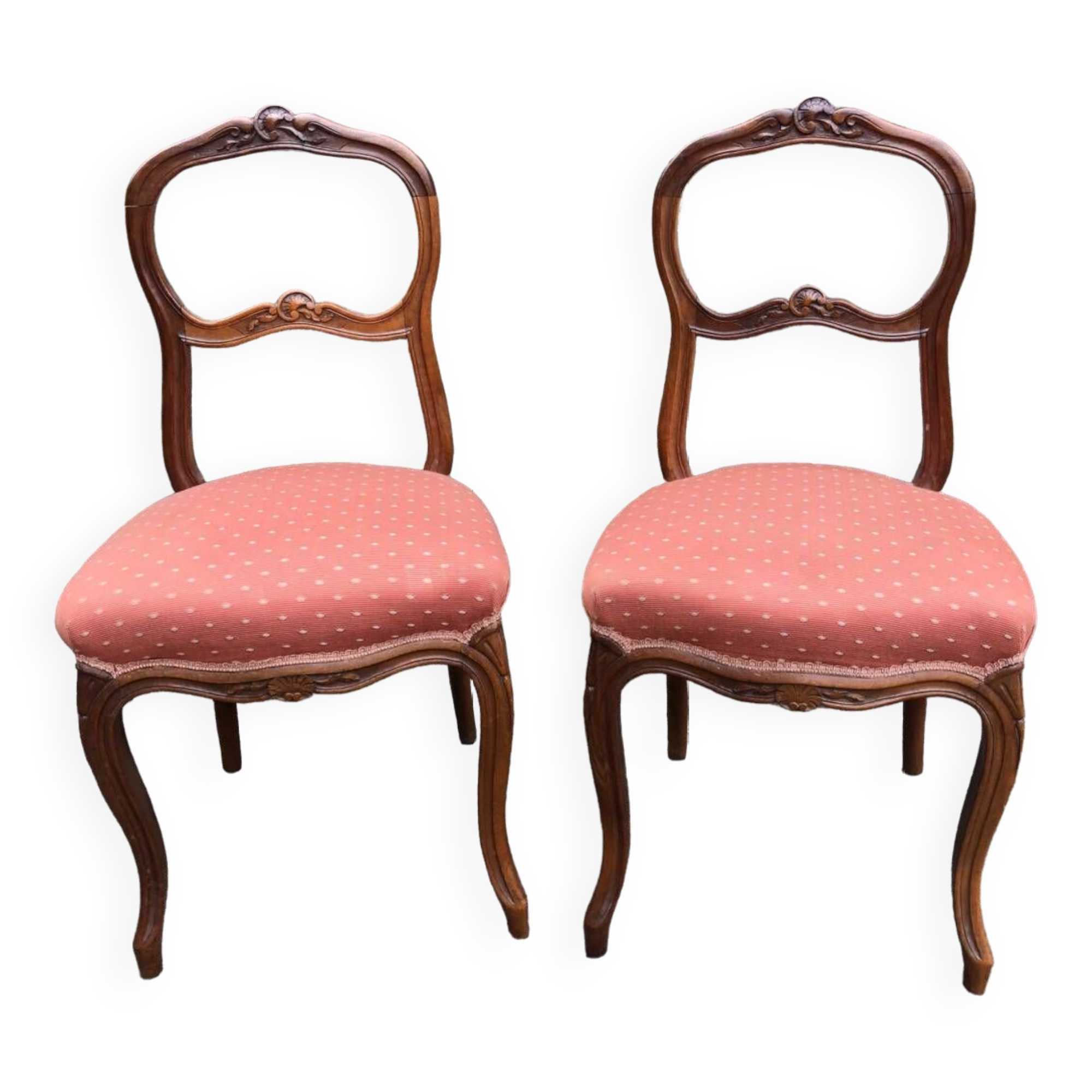 Pair of antique bedroom chairs