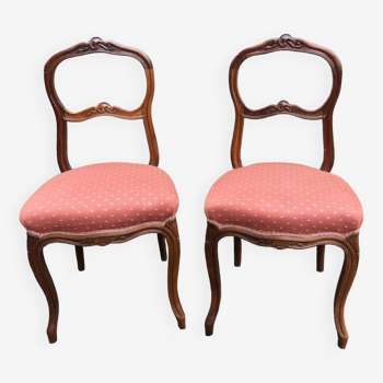 Pair of antique bedroom chairs