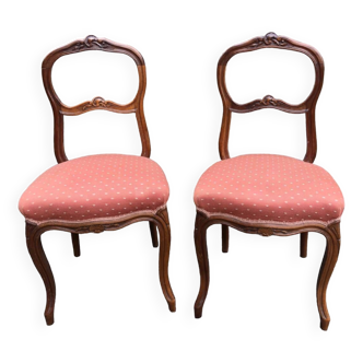 Pair of antique bedroom chairs