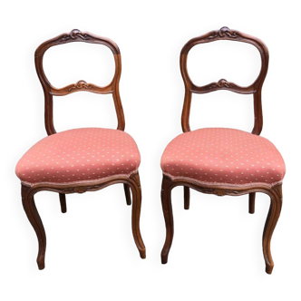 Paire de chaises de chambre anciennes