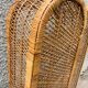 Pair of wicker rattan bookcases