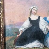 Oil on ancient canvas
