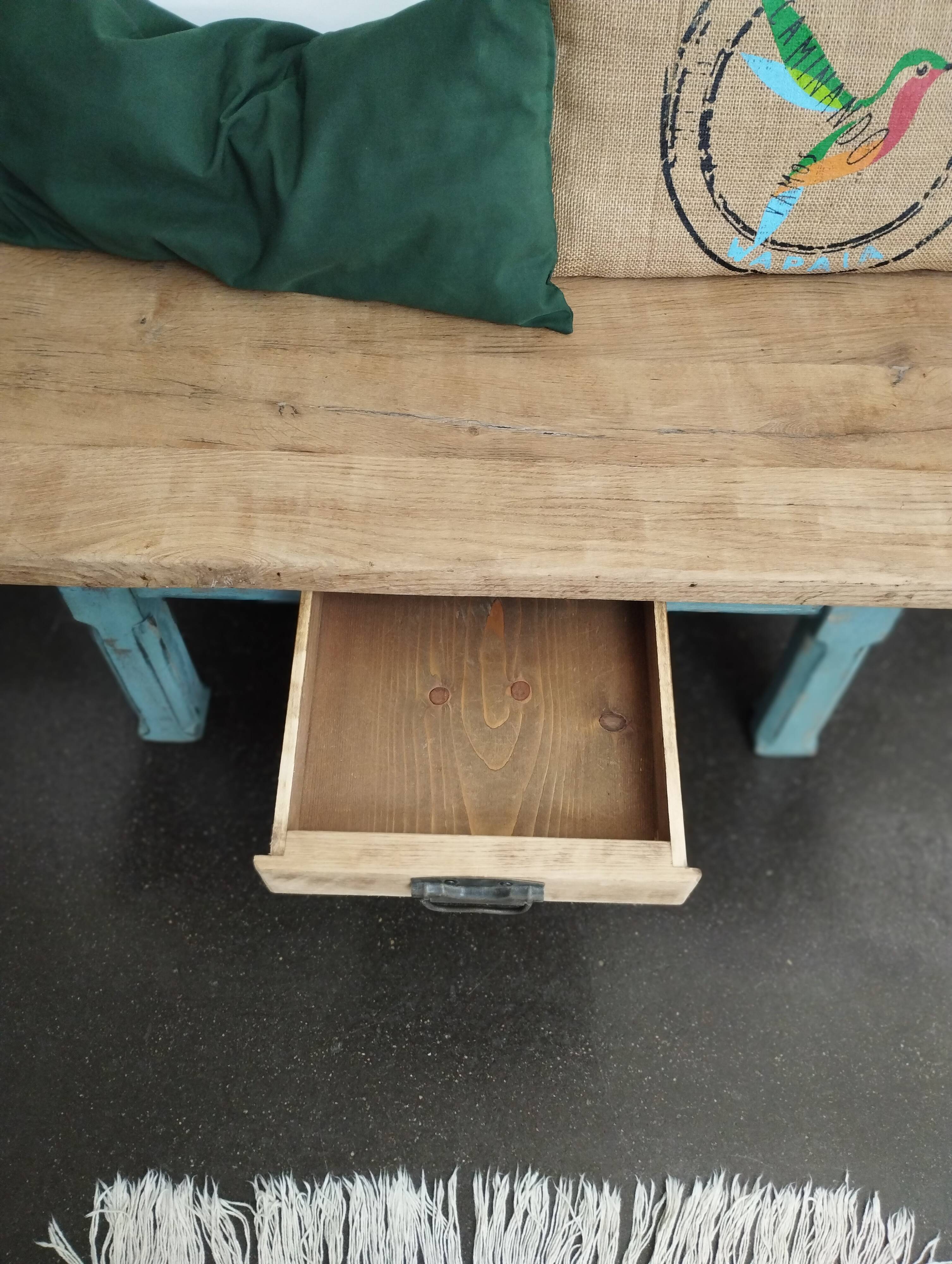 Small solid wood bench/coffee table