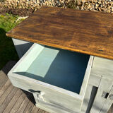 Old Parisian sideboard with 1 door and 1 drawer