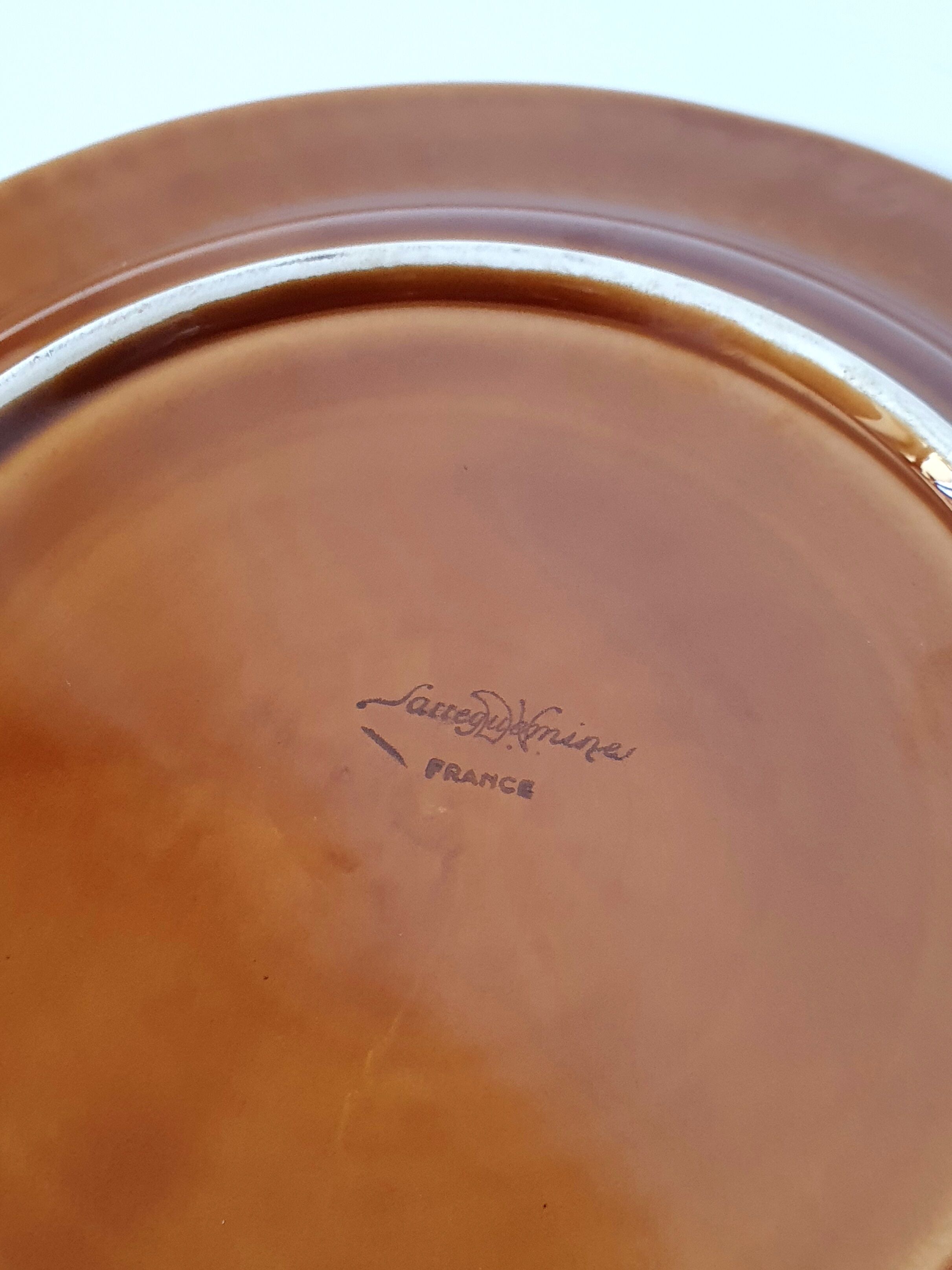 Plates slurry fish Sarreguemines