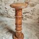Antique elm side table – French column circa 1900 – Plant stand