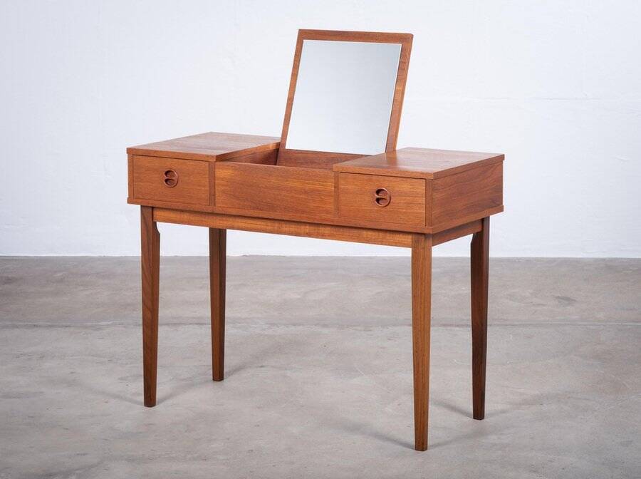 Teak Vanity Table, Denmark, 1960s