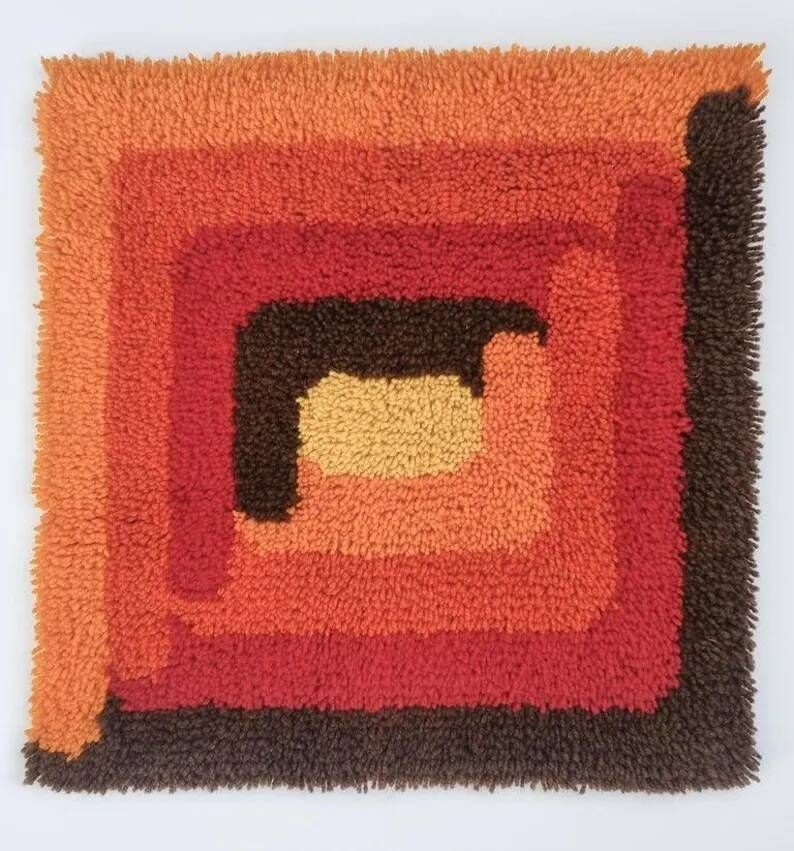 Rare Midcentury Wall Tapestry, Ege Rya Style, Denmark, 1970s