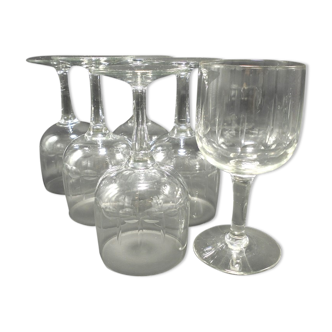 6 verres à pied