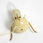 Lampe de table trépied en laiton, milieu du siècle moderne.