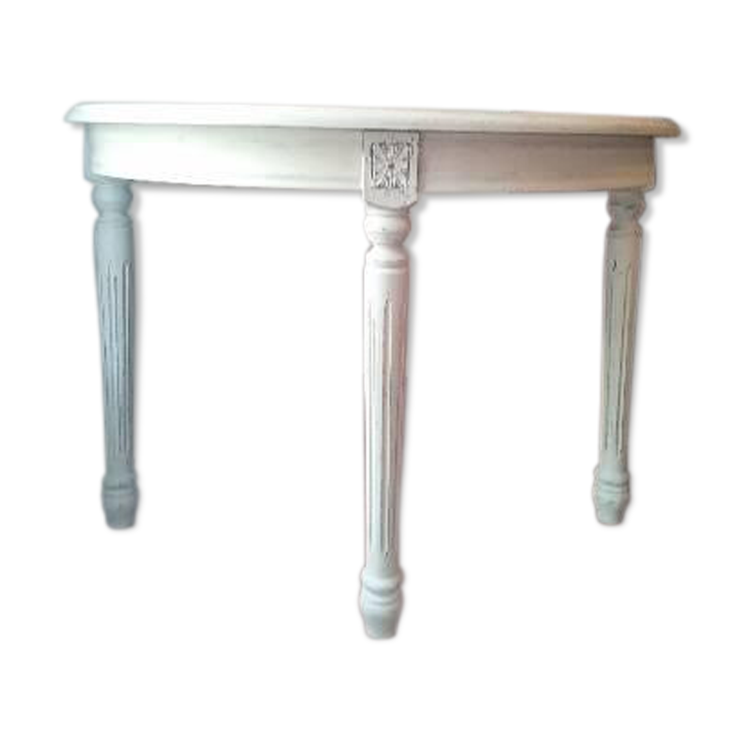 Console en bois peinte