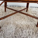 Vintage 50s osier and bamboo armchair