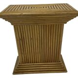 Vintage Rattan Column Bamboo Bohemian Pillar '70s Rattan Mcguire