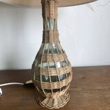 Wicker lamp Provence 1960s