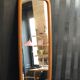 Vintage Scandinavian wooden wall mirror Froseke Edition