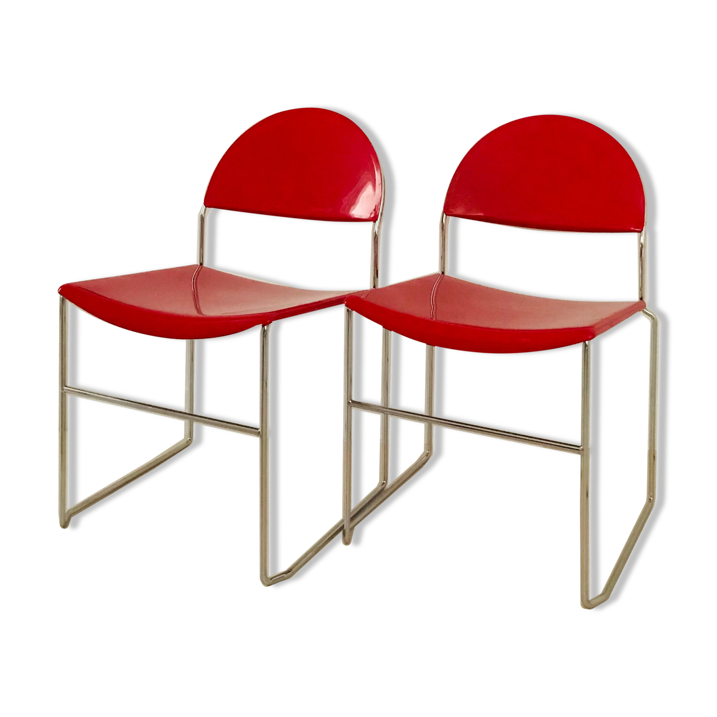 Pair of chairs "Franny" from Superstudio Design Team for Fasem, Italy 80s