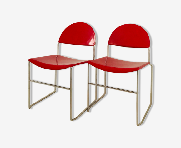 Paire de chaises "Franny" de Superstudio Design Team pour Fasem, Italie  années 80 | Selency