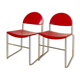 Pair of chairs "Franny" from Superstudio Design Team for Fasem, Italy 80s