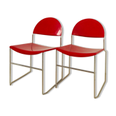 Paire de chaises "Franny" de Superstudio Design Team pour Fasem, Italie années 80