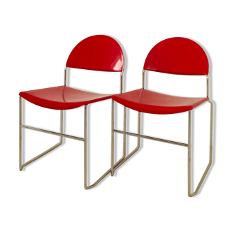 Pair of chairs "Franny" from Superstudio Design Team for Fasem, Italy 80s