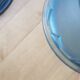 Pair hanging lamp Abat-jour blue glass