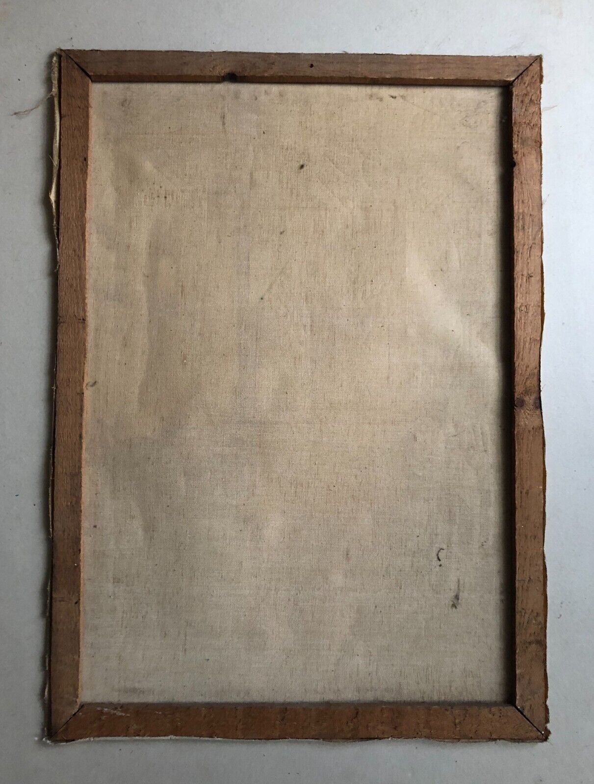Mid century signed painting with Flemish interior