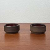 Small modern Danish studio pottery bowls from the mid-century, 1960s, set of 2.
