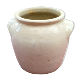 Off-white sandstone pot