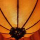 Ceiling lamp made of satin fabric and crystals, Spain, 1940