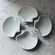 Set of 4 shell-shaped bowls