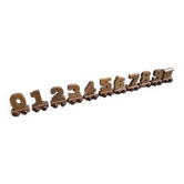 Small train representing the numbers 0 to 9