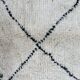 Handmade pure wool beni ourain rug, size 200x300 cm.