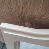 Beige plastic framed mirror