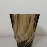 Smoked glass vase
