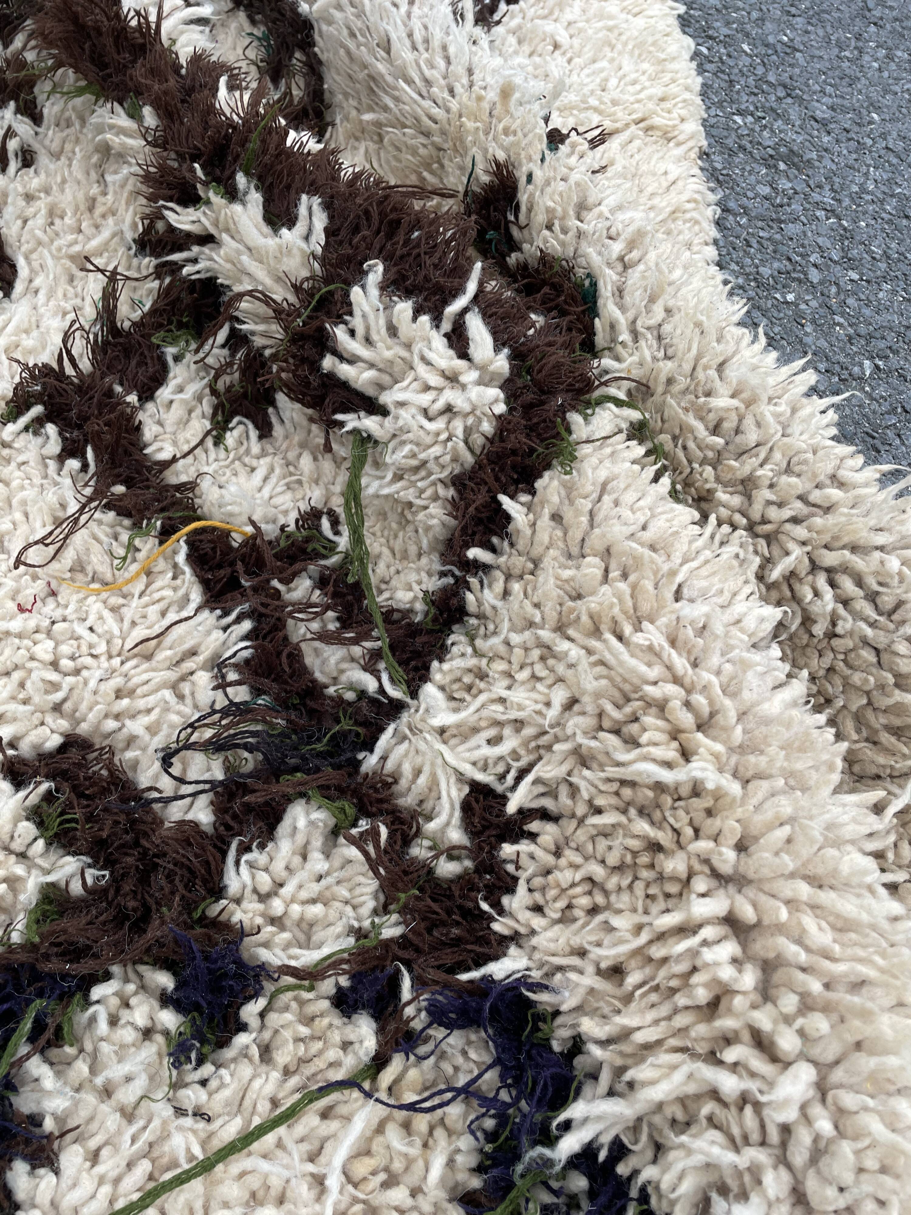 Carpet berbere beni ouarain modern 105x210 cm
