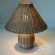 Lampe rotin vintage annees 60