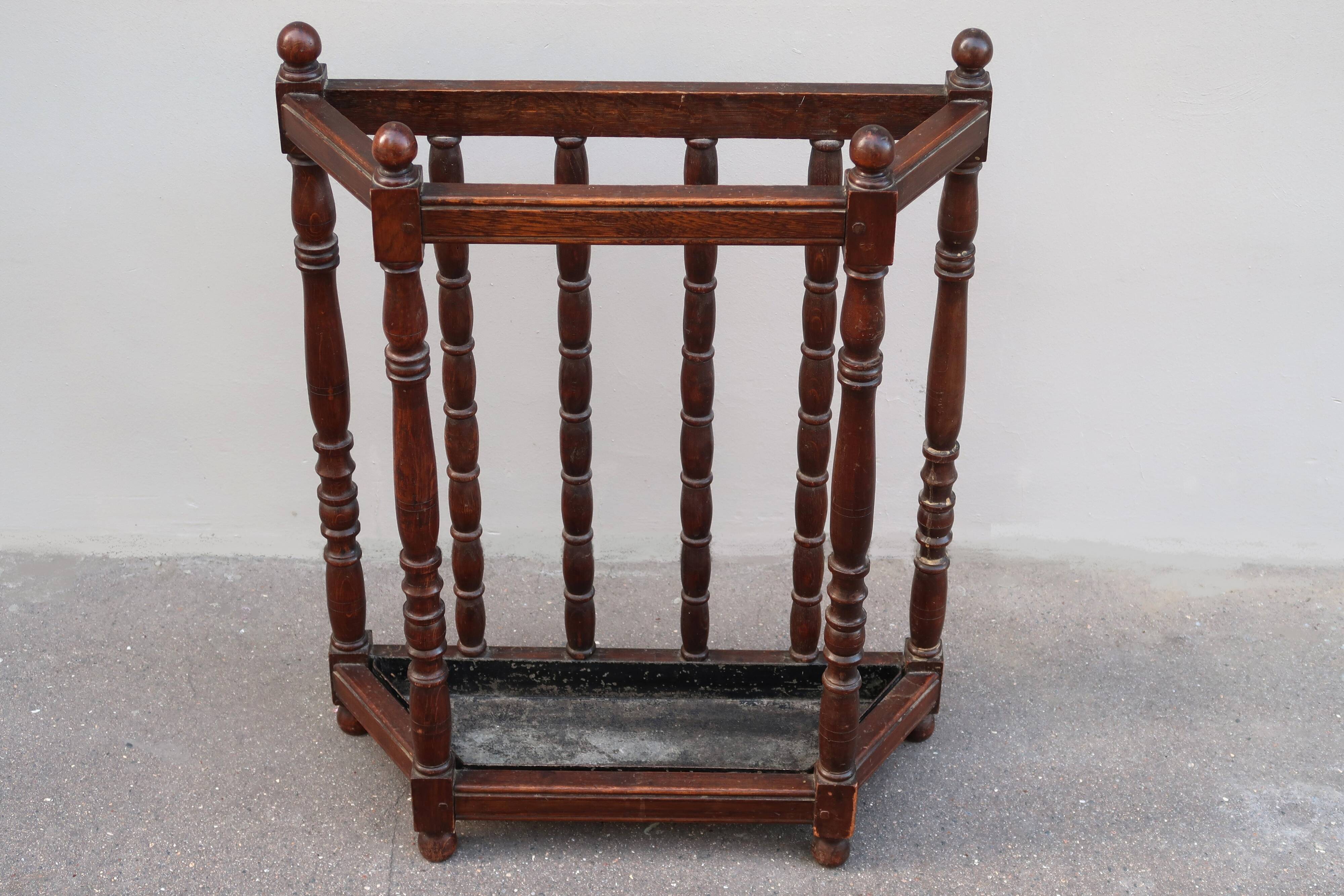 Vintage umbrella stand from the 1920s.