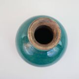 Petit vase ancien en céramique bleue