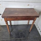 Old mahogany game table