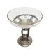 Art Deco Polish silver crystal bowl on stand, 1930s