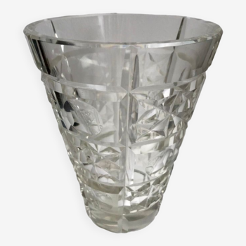Vase en cristal art déco années 30-40