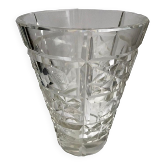 Vase en cristal art déco années 30-40