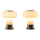 Murano glass Space Age table lamps, set of 2, Italy 1970s