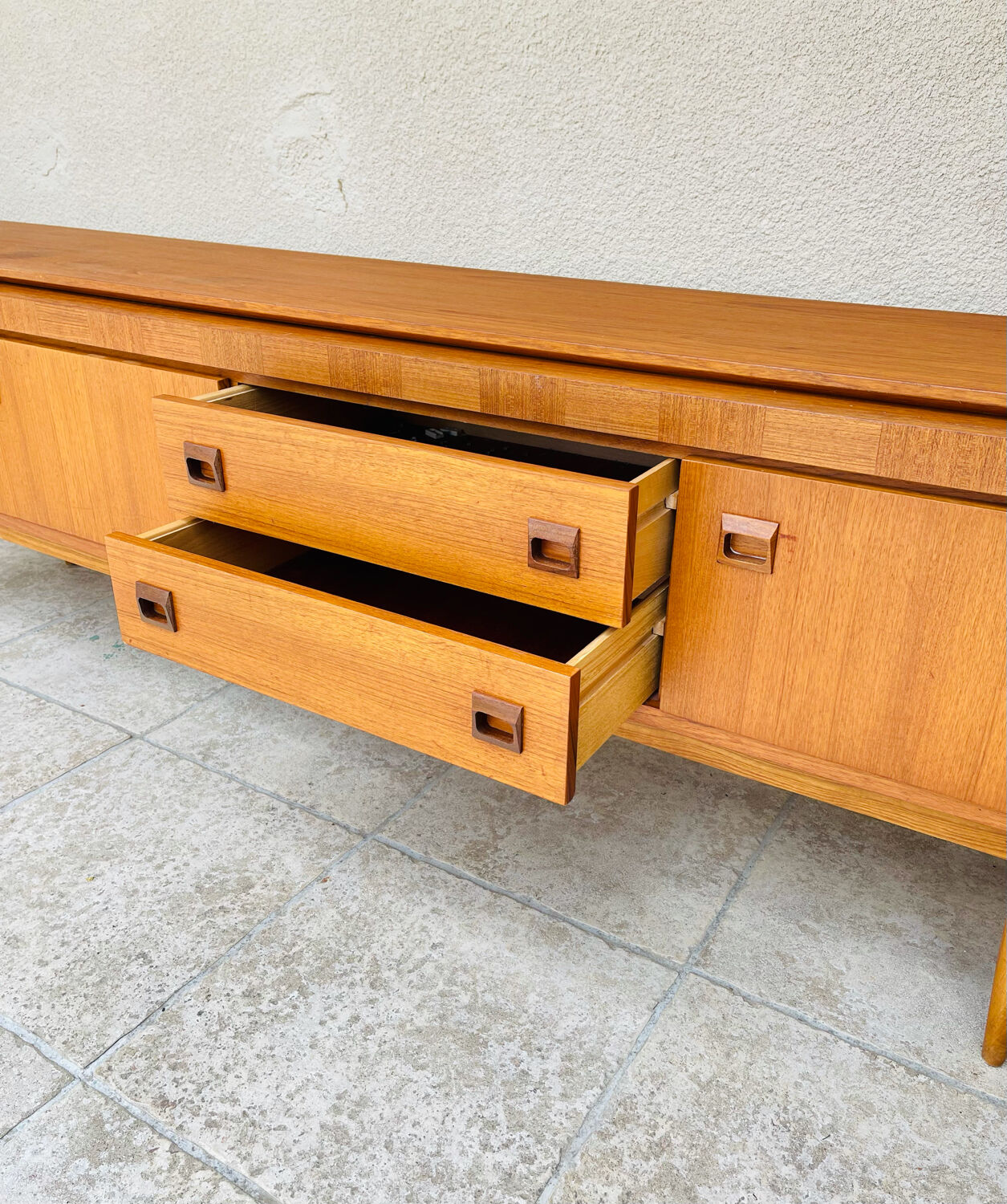 Scandinavian teak row