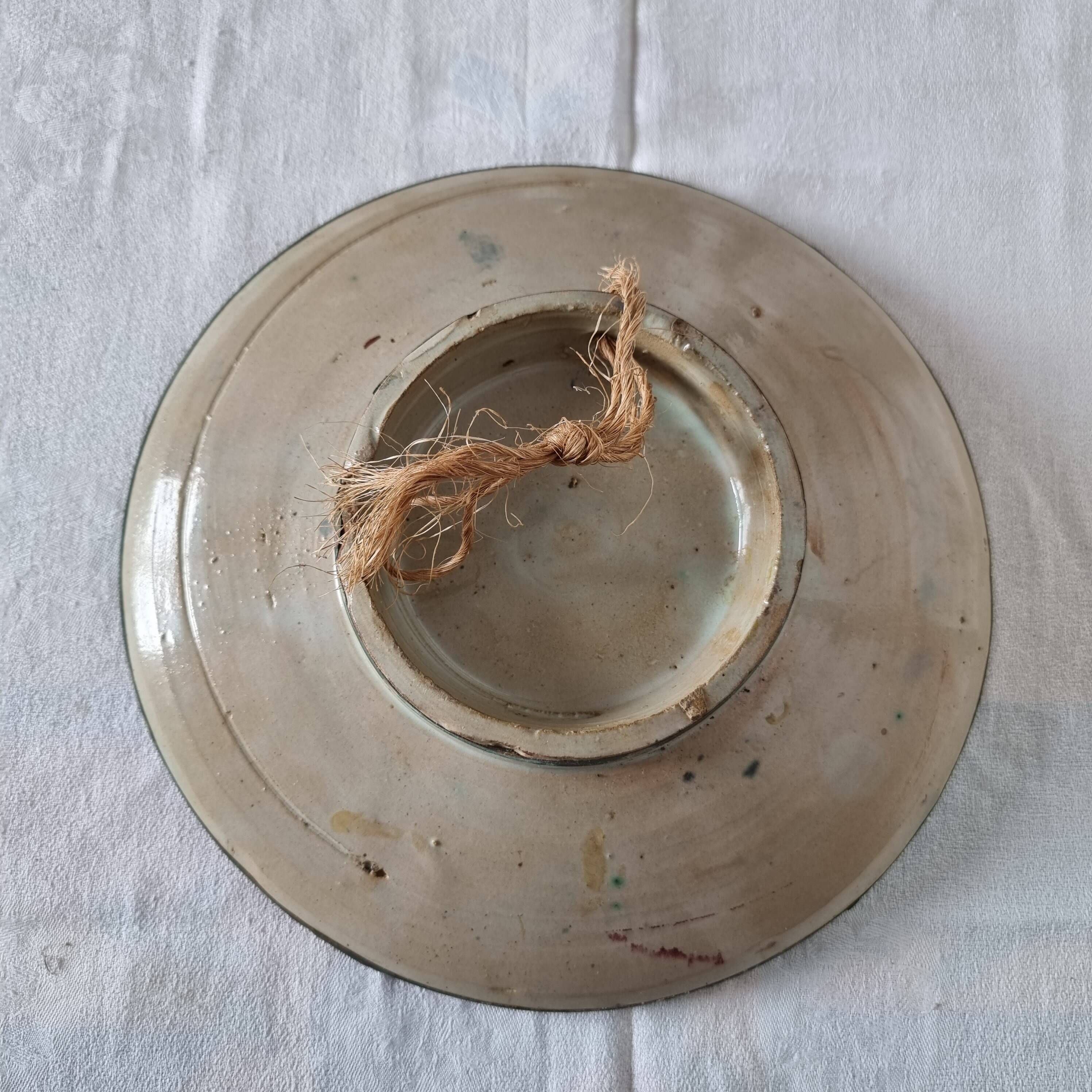 Exceptional 17th-18th century Hispano-Mudéjar bowl/plaque, framed