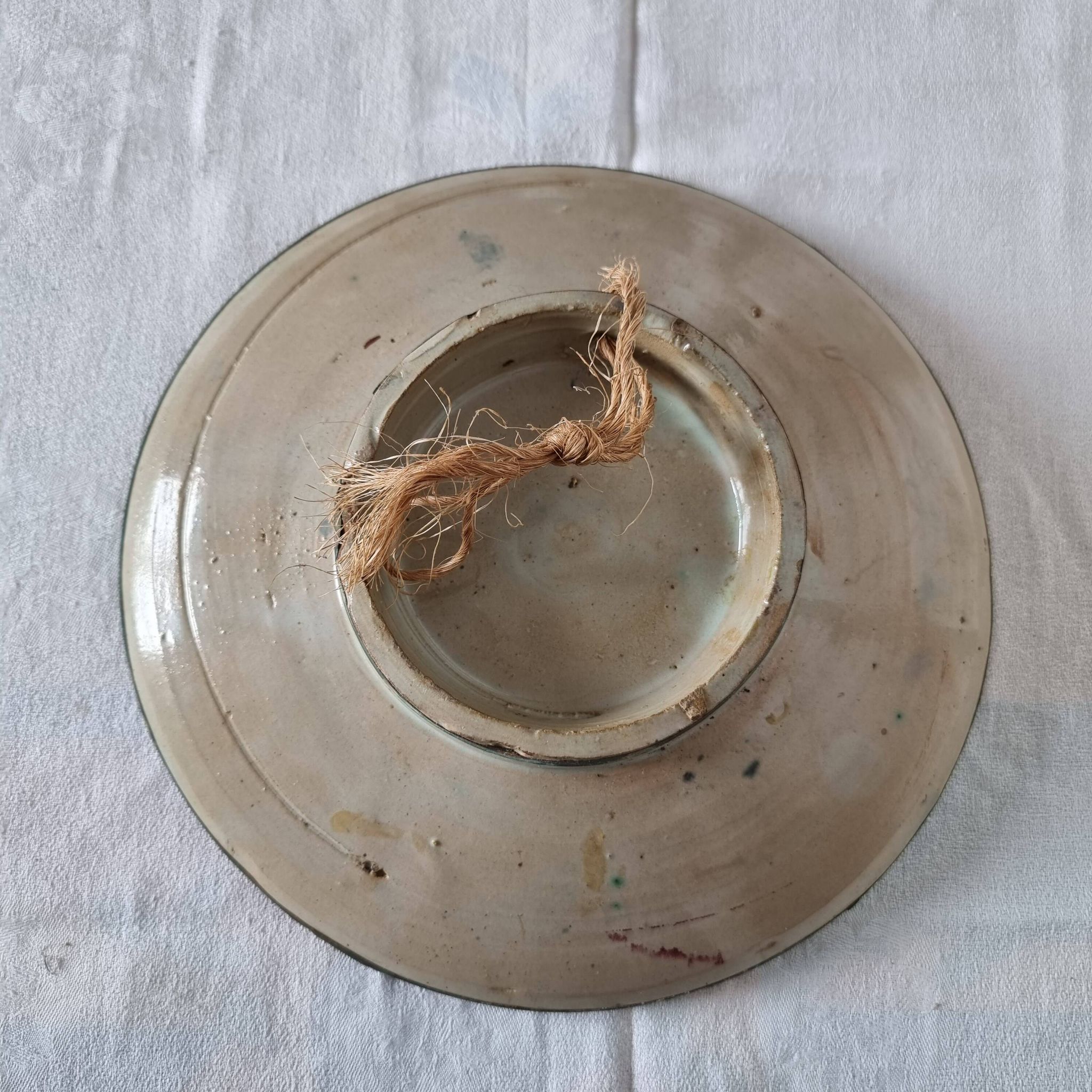 Exceptional 17th-18th century Hispano-Mudéjar bowl/plaque, framed