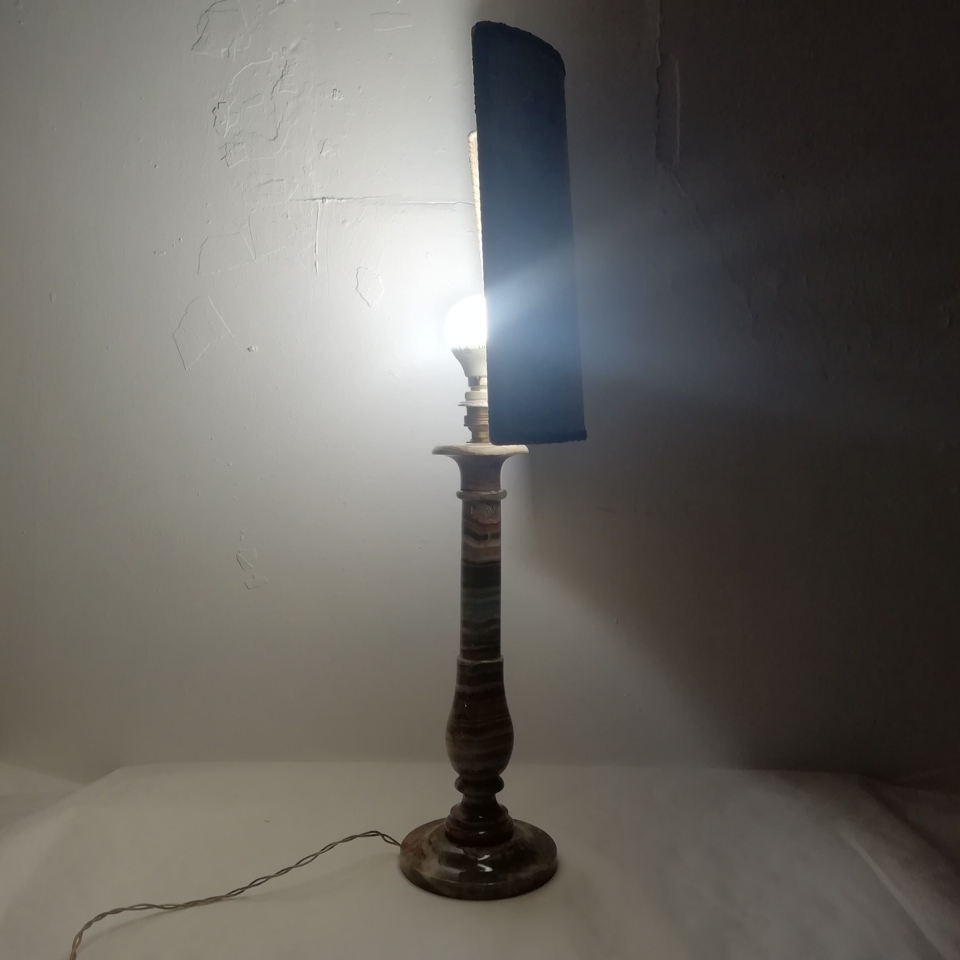 French onyx table lamp. 1950s