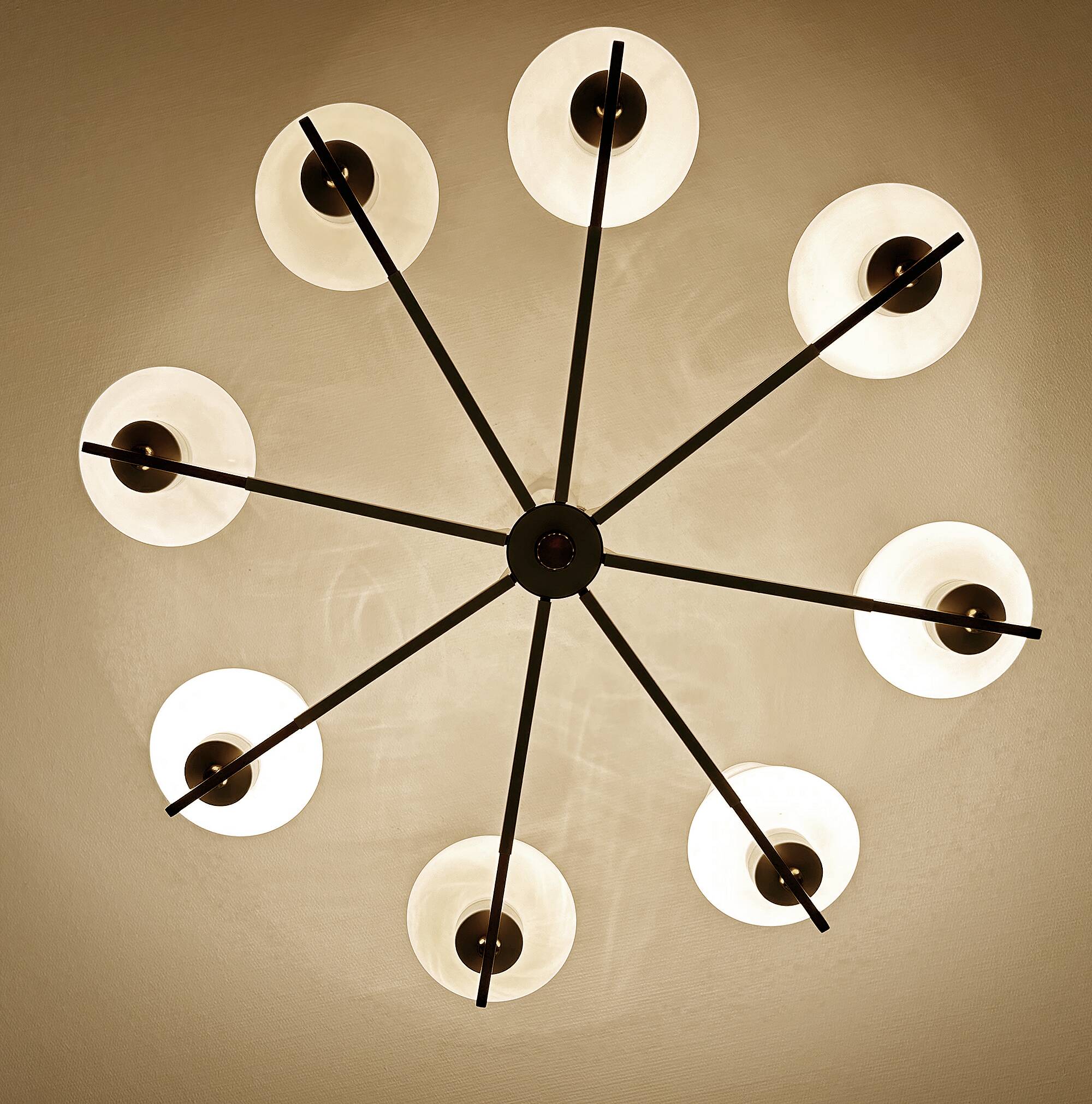 Large Mid Century Italian Pendant Light