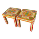 Pair of bedside or end table side tables