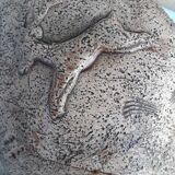 Ceramic vase with rock art decoration